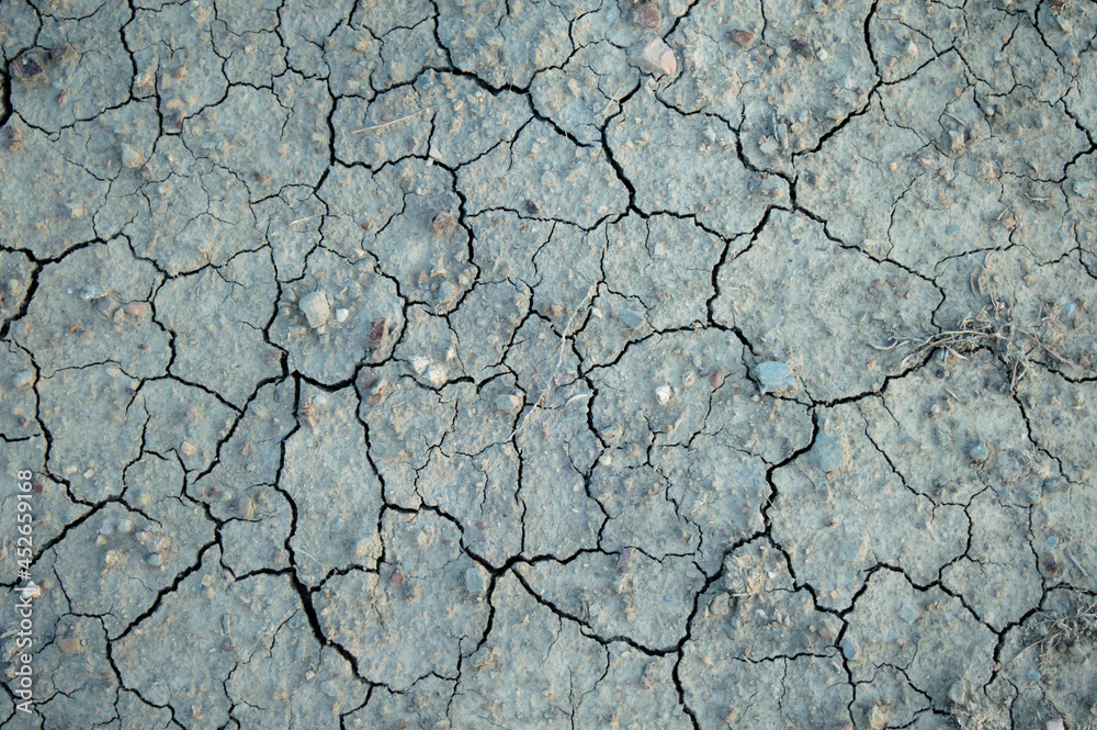 Closeup of dry soil, cracked soil. background and texture Closeup of dry soil, cracked soil. background and texture