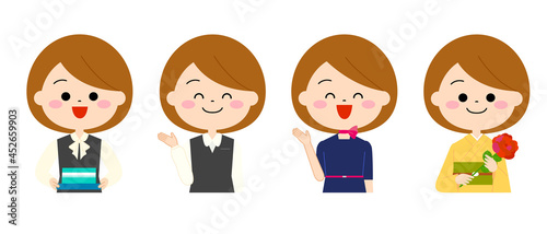 動きのある色々な職業