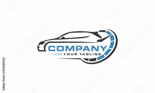 The Best Design Car logo unique modern minimalist simple creative abstract and vector