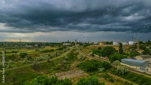 Weather before storm, Kherson, Ukraine