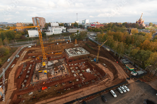 construction of a new apartment building