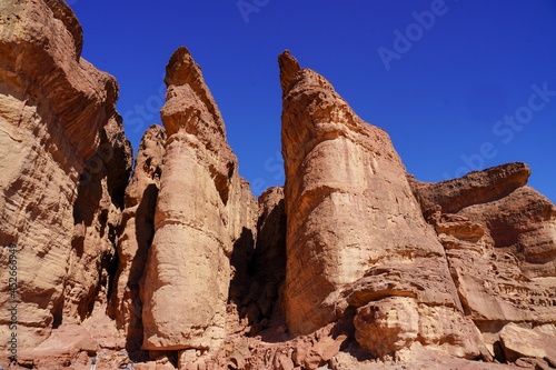 Solomon's Pillars, Timna Valley, Israel photo