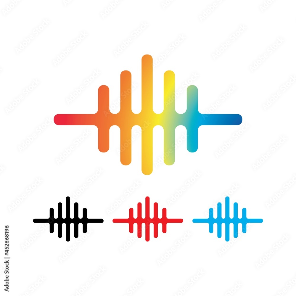 Set of Sound wave Set of Sound wave