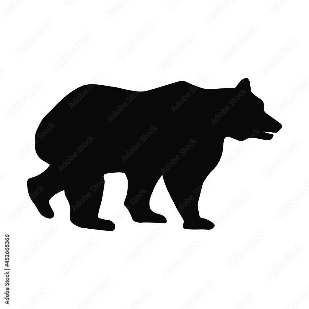 Fototapeta premium Bear icon vector. animal illustration sign. wild life symbol. hunting logo. 