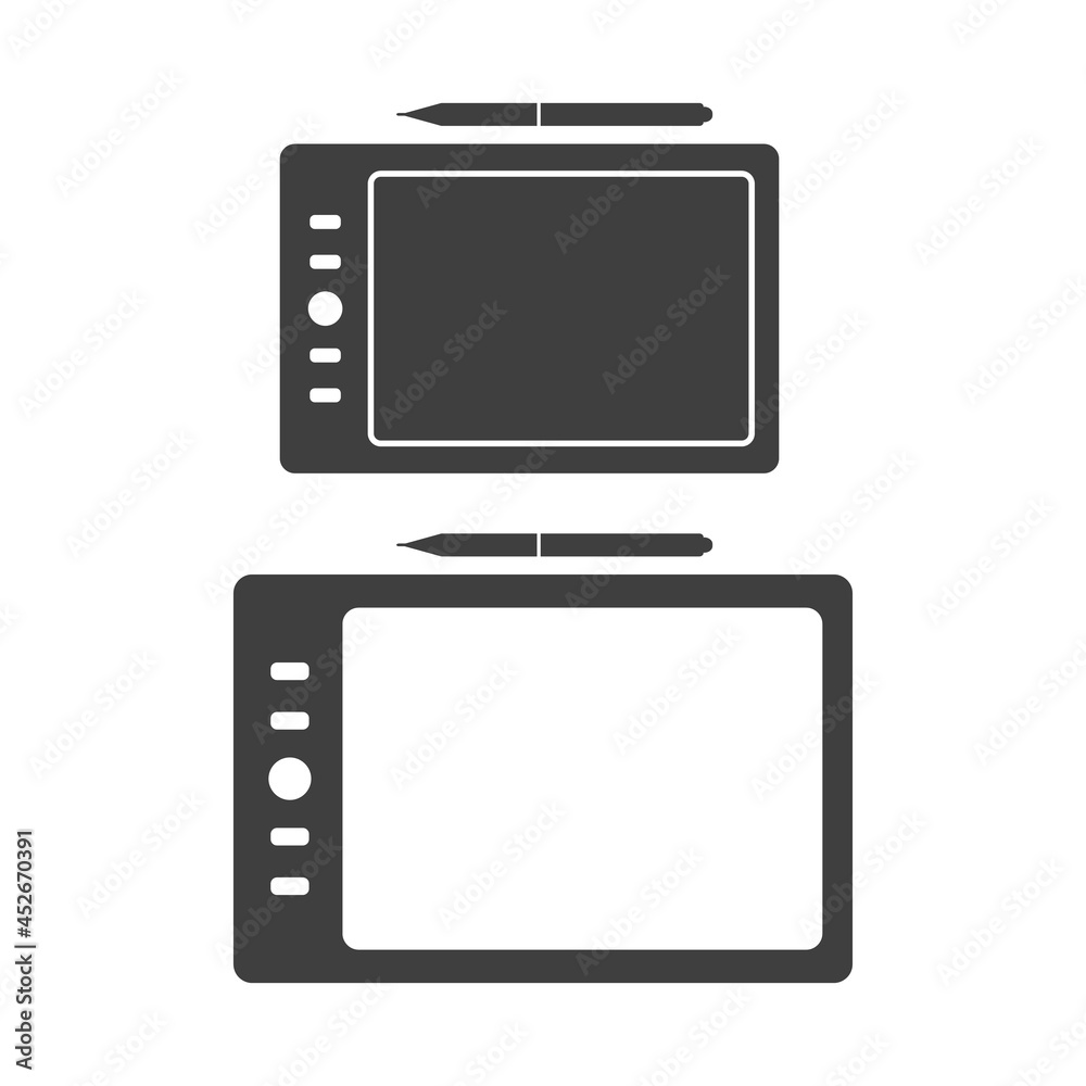 Drawing Graphic Tablet Vector Design Icon Drawing Graphic Tablet Vector Design Icon