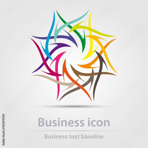 Originally designed vector  color business icon