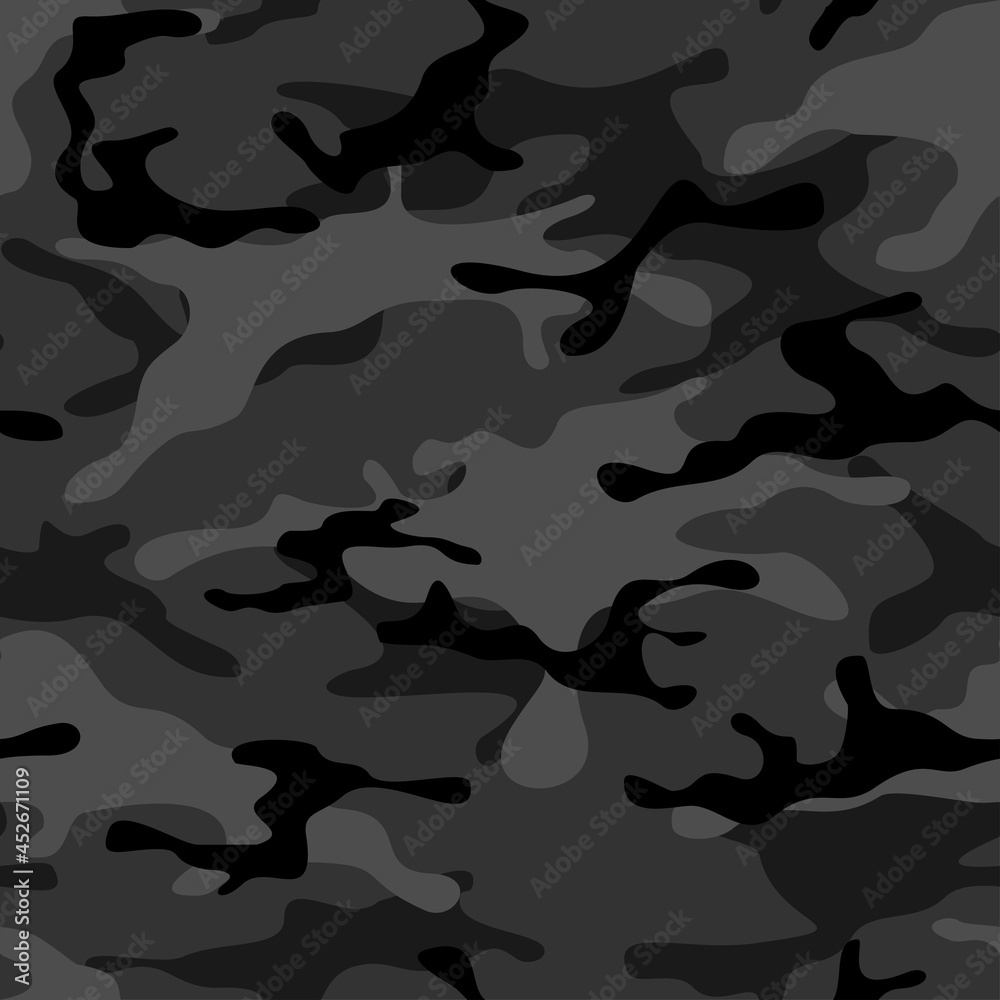 Camouflage seamless pattern from spots. Military texture. Print on fabric and clothing. Vector Camouflage seamless pattern from spots. Military texture. Print on fabric and clothing. Vector