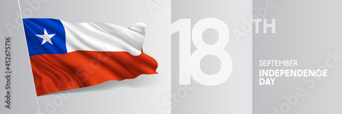 Chile happy independence day greeting card, banner vector illustration Free Download Chile happy independence day greeting card, banner vector illustration - GFXLoad