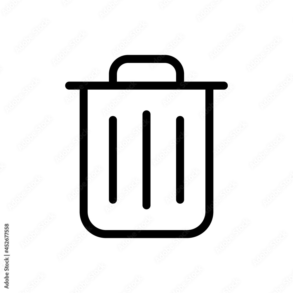 Trash can icon vector. rubbish illustration sign. basket symbol. garbage logo.
Trash can icon vector. rubbish illustration sign. basket symbol. garbage logo.