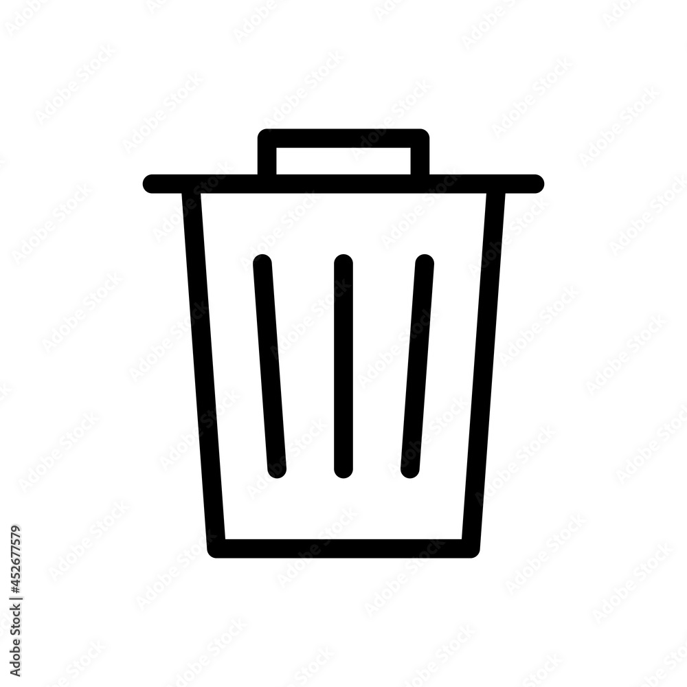 Trash can icon vector. rubbish illustration sign. basket symbol. garbage logo.
Trash can icon vector. rubbish illustration sign. basket symbol. garbage logo.