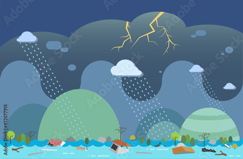 flood background