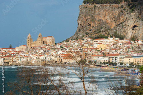 Italy. Sicily, Cefalu. View of the city of Cefalu. Views of Sicily.
