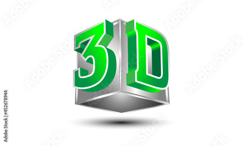 3D three-dimensional cube