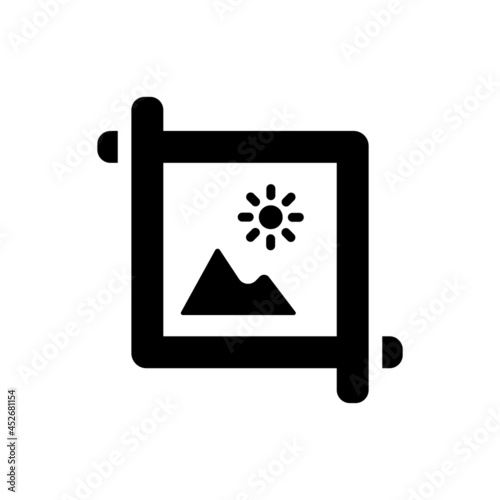 Crop image icon