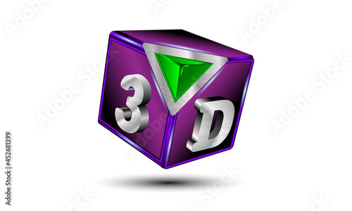 3D three-dimensional cube