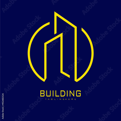 Real estate logo building logo creative logo design city construction logo design
