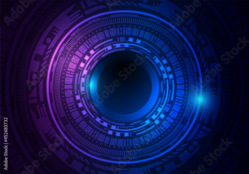 Sci fi Technology Digital Network art background.circuit futuristic concept, vector illustration.