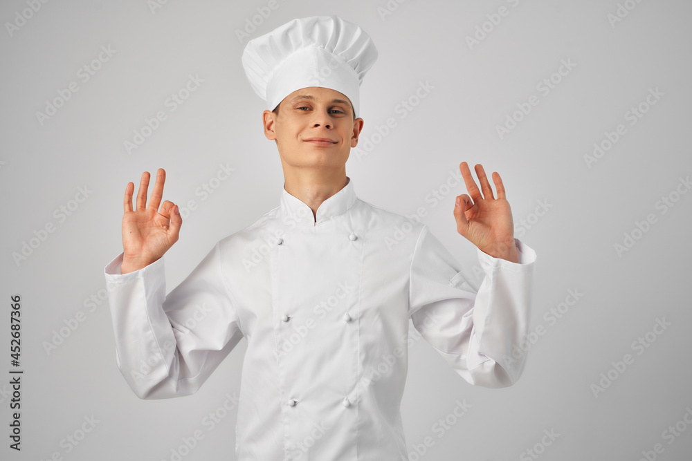 man in chef's uniform work uniform cooking gourmet man in chef's uniform work uniform cooking gourmet