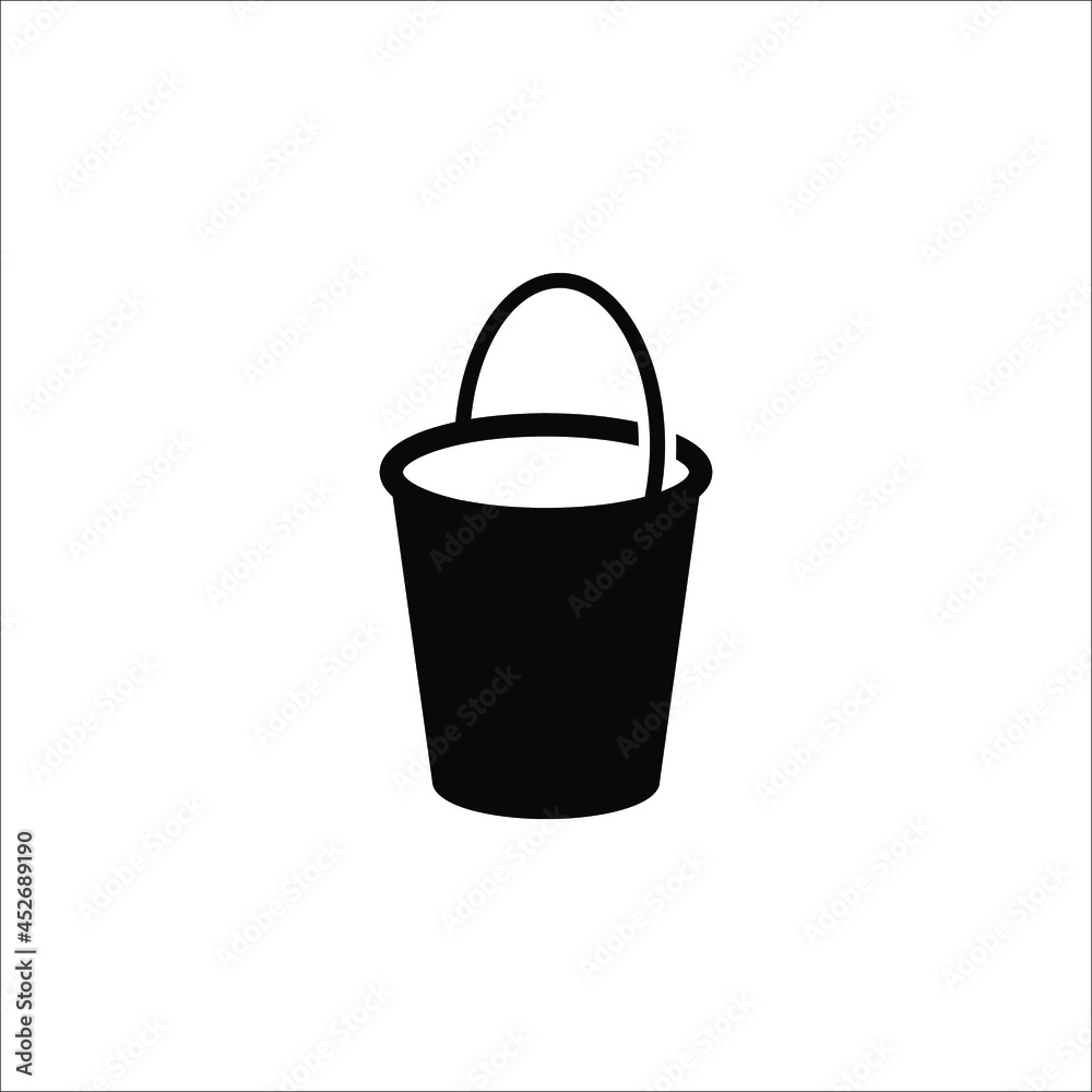 bucket icon. Simple element illustration from construction tools concept. bucket editable symbol design on white background. eps 10 bucket icon. Simple element illustration from construction tools concept. bucket editable symbol design on white background. eps 10