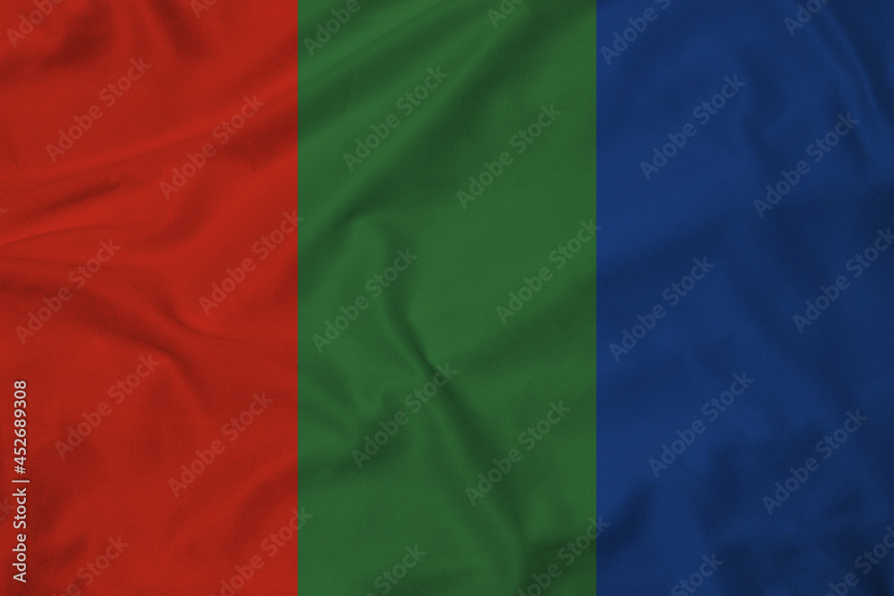 Flag of the Planet Mars, realistic 3d rendering with texture
