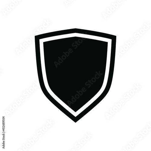 Shild icon vector. Defence illustration sign. Armor symbol. protection logo. security mark.