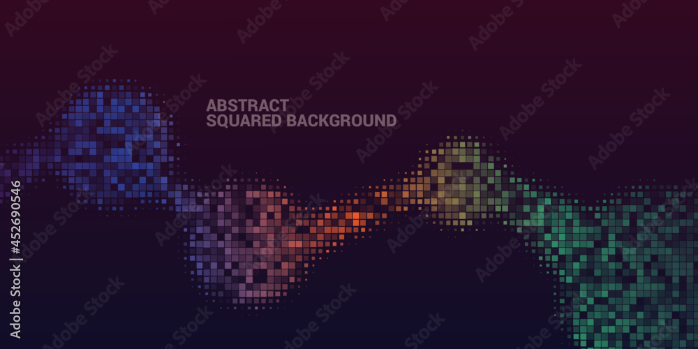 Abstract Liquid Shape Square Halftone Background Abstract Liquid Shape Square Halftone Background