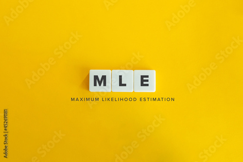 Tableau sur toile MLE (Maximum Likelihood Estimation) banner.