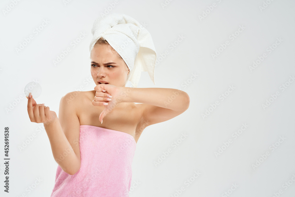beautiful woman bare shoulders acne treatment dermatology beautiful woman bare shoulders acne treatment dermatology