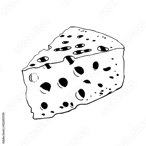 cheese sketch illustration