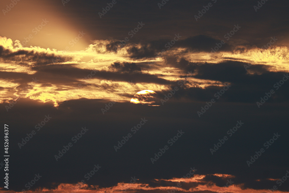 Fototapeta premium sunset in the sky