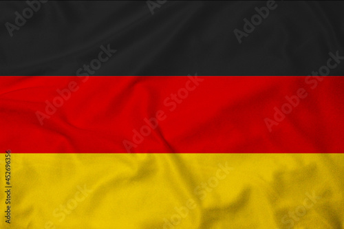 Flag of Germany  realistic 3d rendering with texture