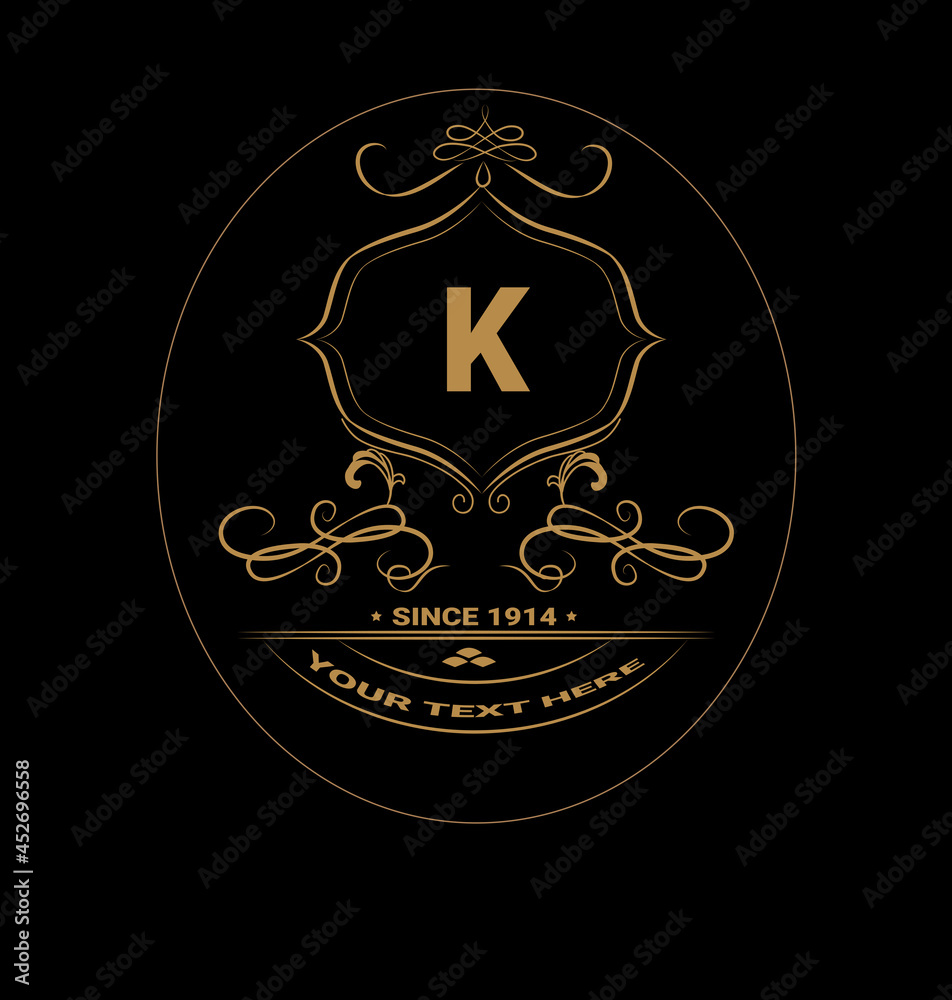 creative logo monogram royal gold template design creative logo monogram royal gold template design