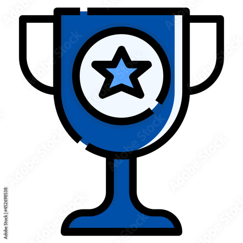 trophy line icon