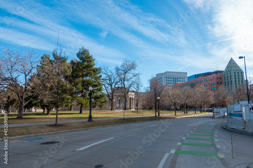 アメリカ合衆国コロラド州デンバーの観光名所を観光している風景 Scenery of sightseeing in Denver, Colorado, USA.