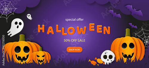 Halloween sale banner -50  - advertisement