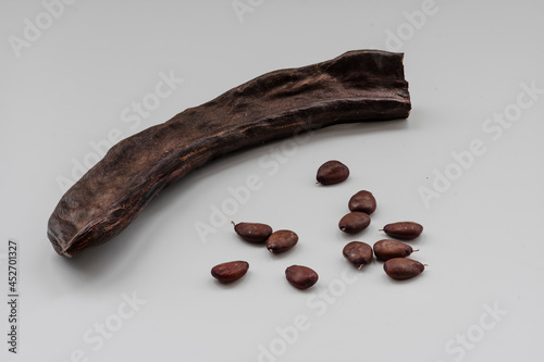 Dried Carob Tree Fruit and Seed