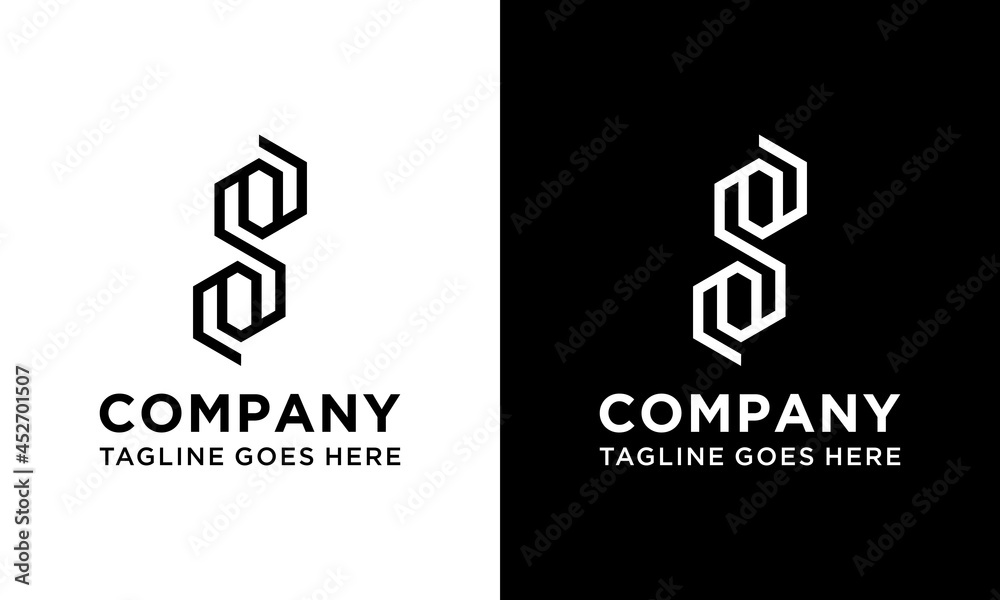 S letter geometric Logo design Linear. Hexagon logo design vector template. S letter geometric Logo design Linear. Hexagon logo design vector template.