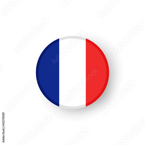 French flag symbol vector. French flag icon on white background. Free Download French flag symbol vector. French flag icon on white background. - GFXLoad
