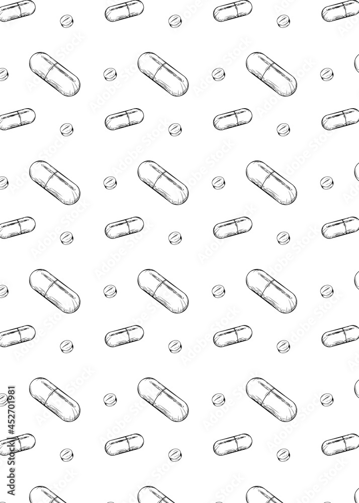 pattern pills retro white pattern pills retro white