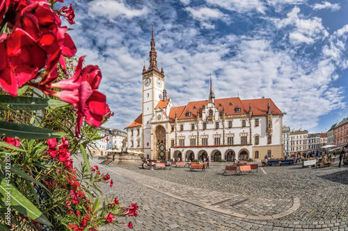 Town Hall with flowers in Olomouc (UNESCO) Czech Republic photo