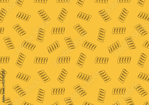 Pasta noodle pattern wallpaper. Pasta noodle icon vector.