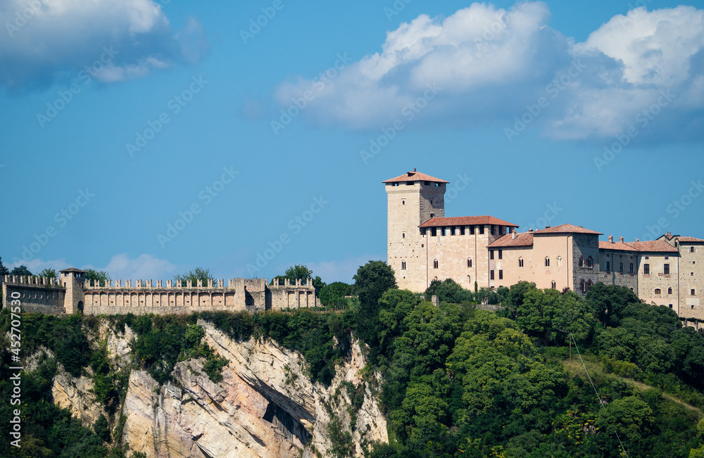 Rocca di Angera, medieval castle of Lake Maggiore.Italy