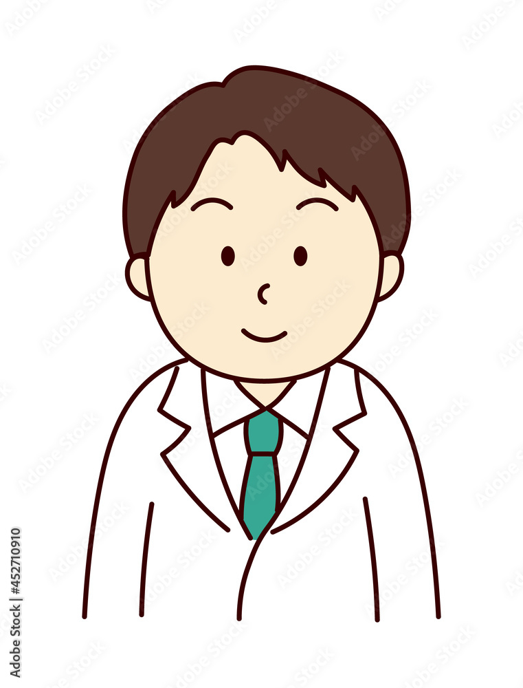 笑顔の若い男性医師