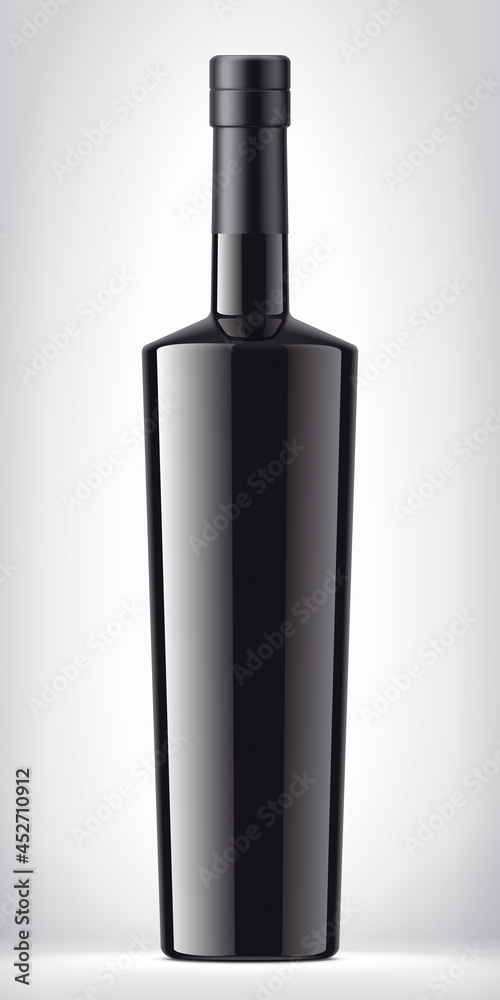 Obraz premium Bottle on background with Foil. 