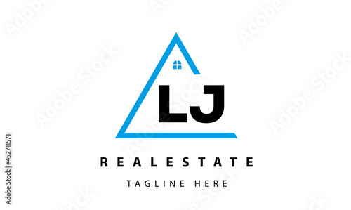 creative real estate LJ latter logo vector