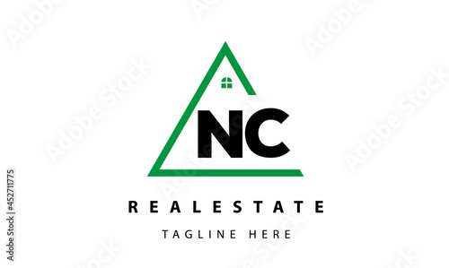 creative real estate NC latter logo vector