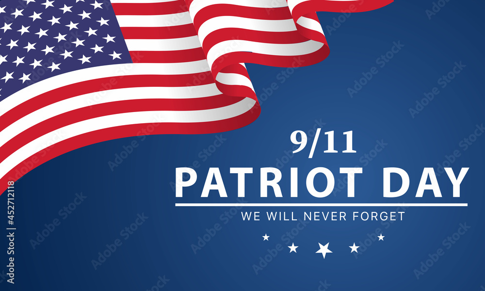 Patriot day USA Never forget 9.11 design poster - design Illustration