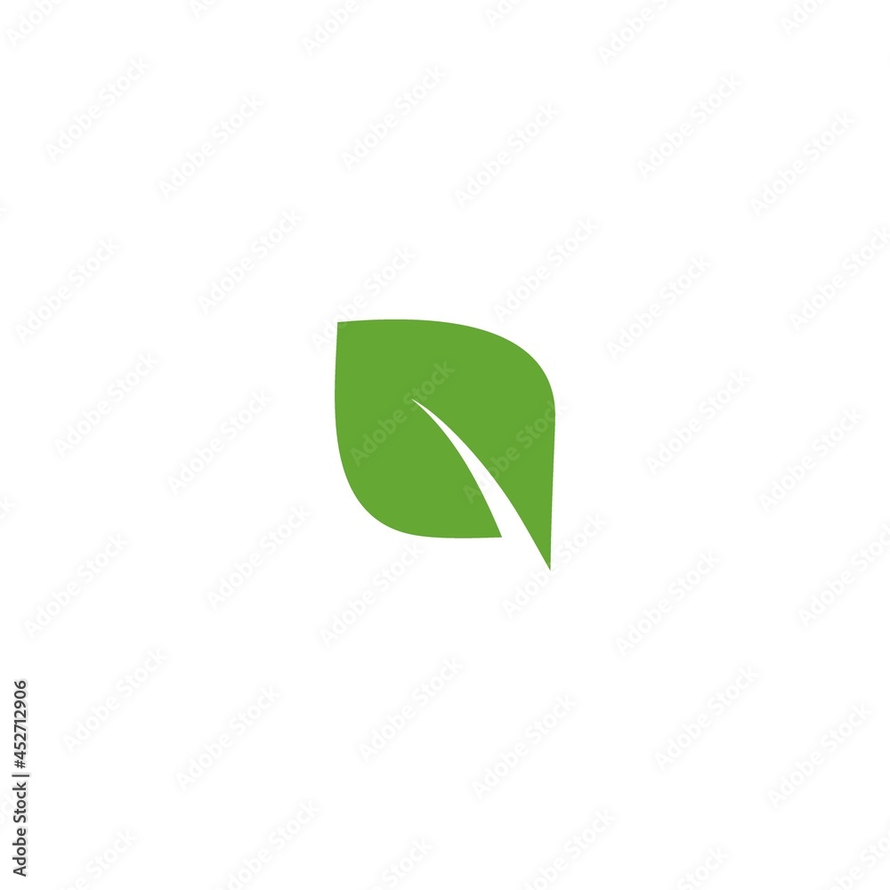 Green Leaf Icon Vector Illustrations nature