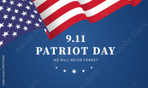 Patriot day USA Never forget 9.11 design poster - design Illustration