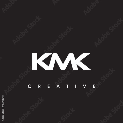 KMK Letter Initial Logo Design Template Vector Illustration